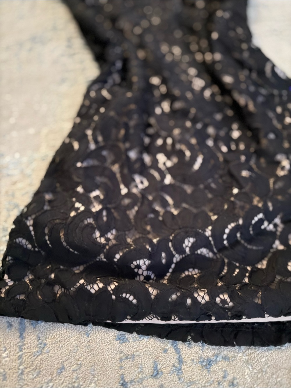 LOFT Black Lace Cocktail Dress